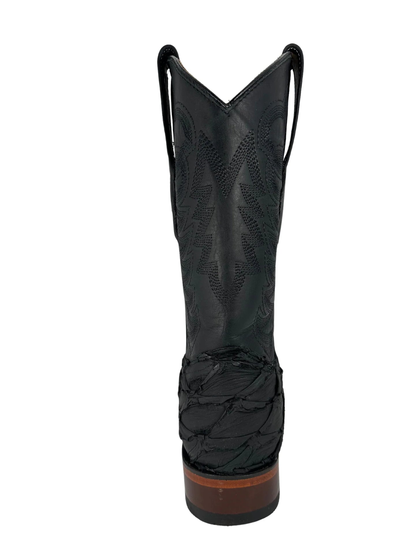 Los Altos Inverted Pirarucu Black Matte Leather Sole 8221069