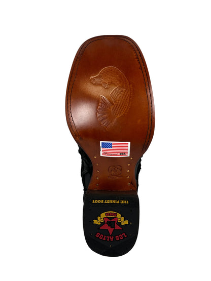 Los Altos Inverted Pirarucu Black Matte Leather Sole 8221069