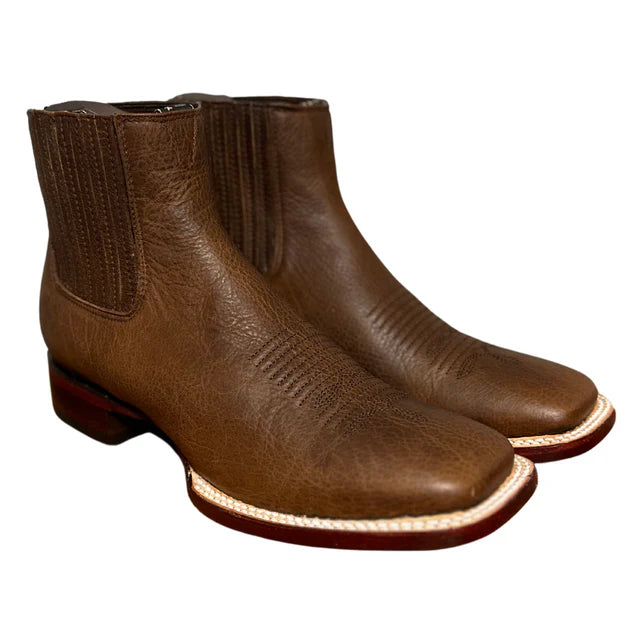 Los Altos Rage Walnut Leather Sole Square Toe