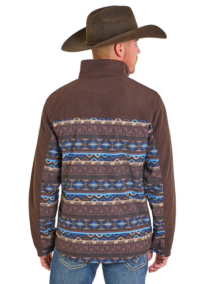 Rock&Roll Men’s Aztec Print Fleece Performance Jacket