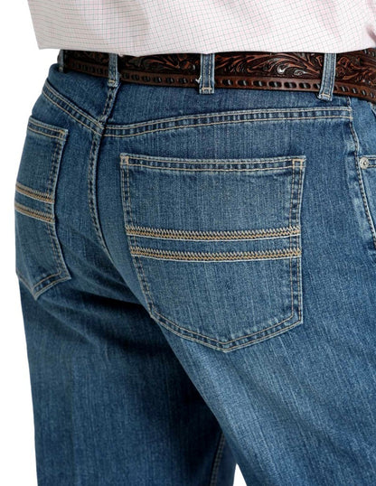 Cinch Men’s Jeans White Label Straight Medium Wash Indigo mb92834060