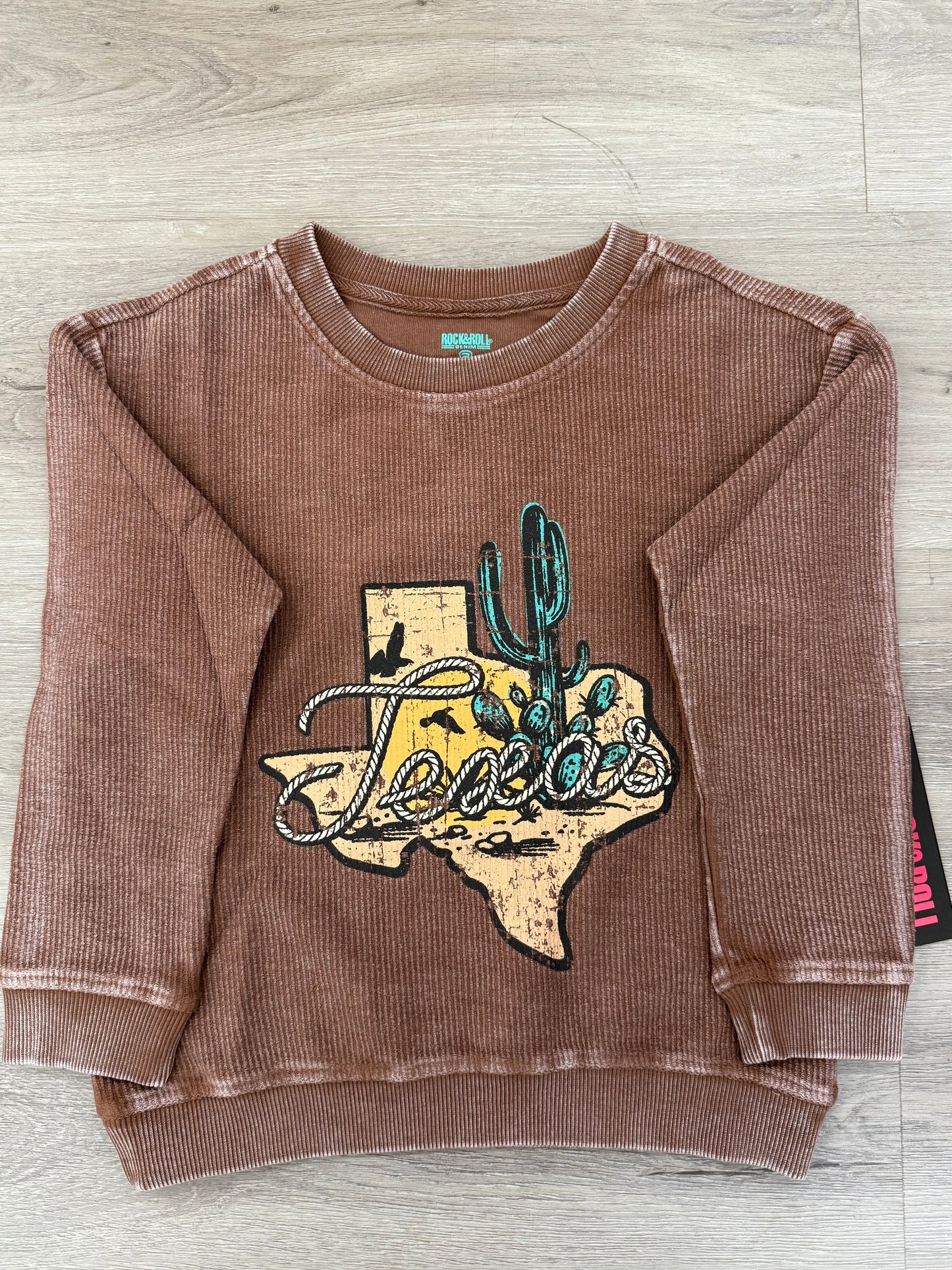 Rock&Roll Girl Brown Graphic Pullover BG91T07431
