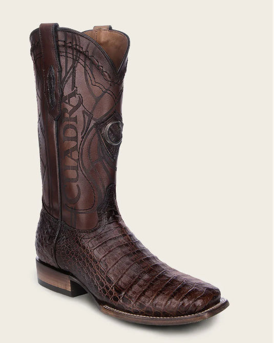 Cuadra Honey Brown Caiman Exotic Western Boot CU456