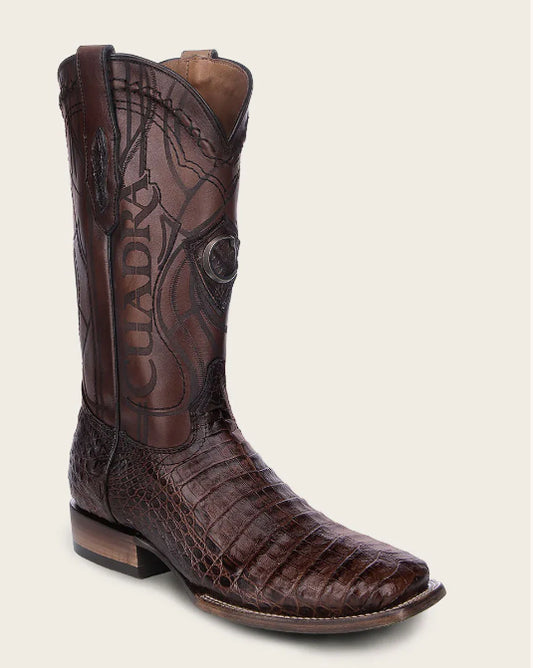 Cuadra Honey Brown Caiman Exotic Western Boot CU456