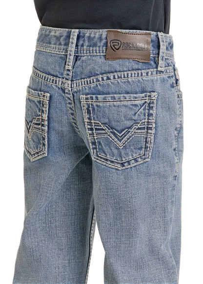 Rock&Roll Denim Boys Regular Fit Raised Signature Bootcut Jeans