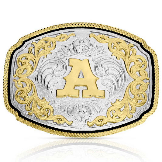 Montana Silversmiths Western Initial Buckle A Acc Buckle A1047A