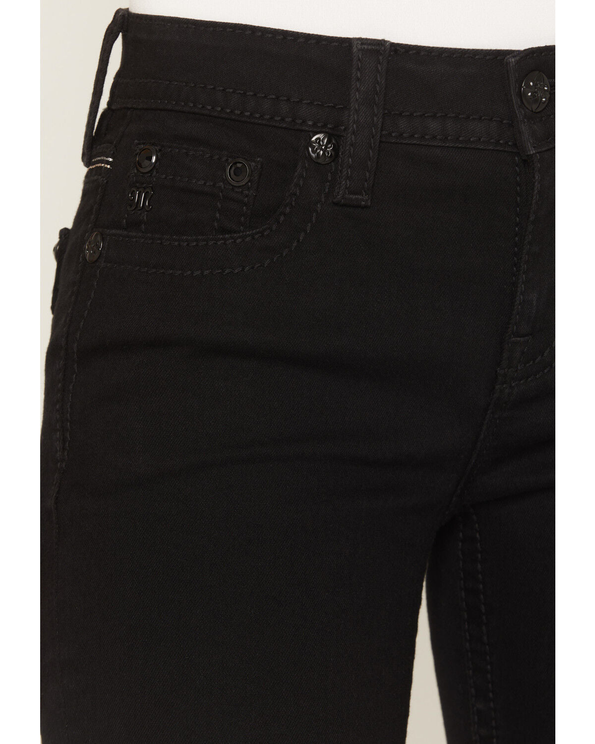 Miss Me Women's Mid Rise Embroidered Pocket 32" Bootcut Jeans M9590BV