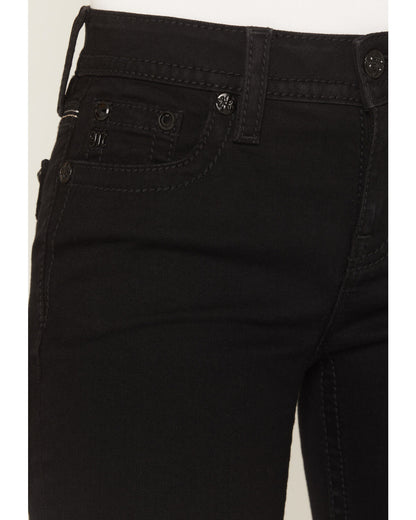 Miss Me Women's Mid Rise Embroidered Pocket 32" Bootcut Jeans M9590BV