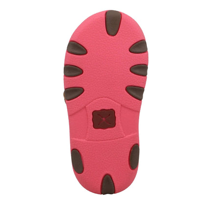 Twisted X Infant Girls' Chukka Driving Moc Color Bomber & Pink ICA0037