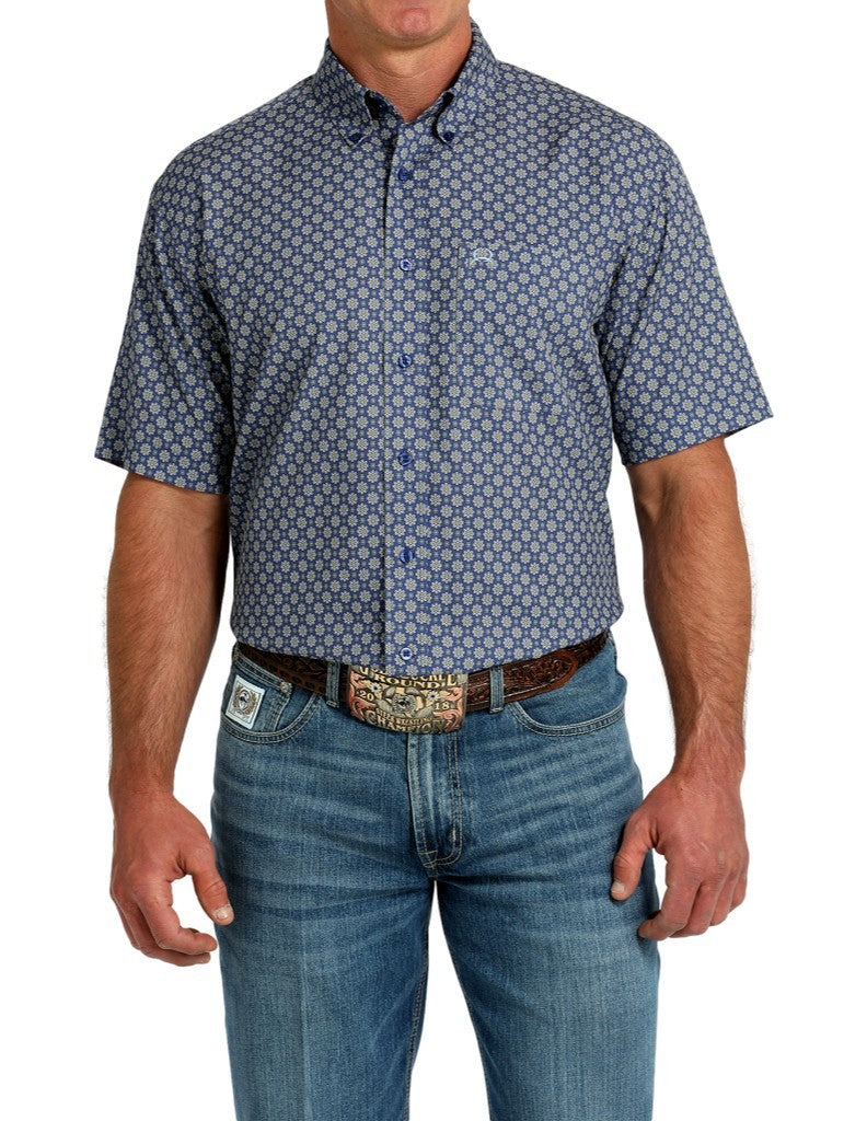 Cinch Men’s ArenaFlex Dark Cornflower GeoPrint