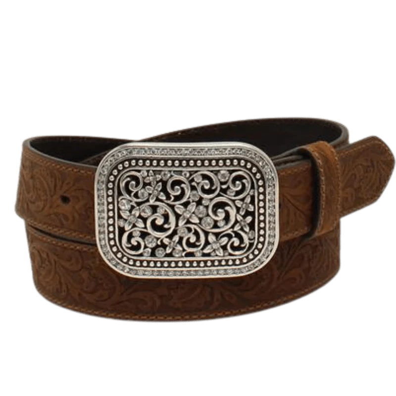 Ariat Women's Brown Rhinestone Filigree Belt A10006944