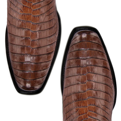 Cuadra Honey Alligator Cowboy Boots CC270