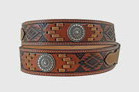 Gem Dandy Men's Accessories - Roper Genuine leather Aztec - Cognac 8687500