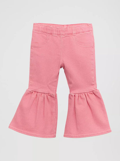 Wrangler Little Girls Vibrant Ruffle Leg Flare Jean 112375233