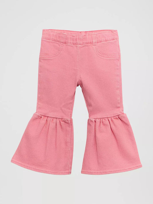 Wrangler Little Girls Vibrant Ruffle Leg Flare Jean 112375233