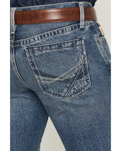 Cinch Men’s Ian Medium Wash Slim Bootcut Rigid Denim Jeans MB33136001