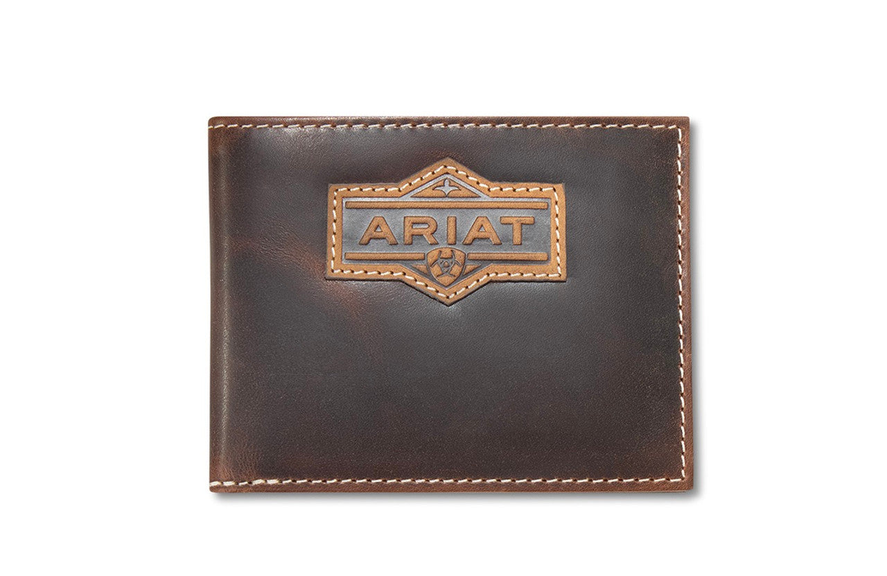 Ariat Bifold Patch Brown Wallet A3566502