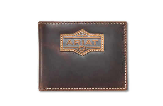 Ariat Bifold Patch Brown Wallet A3566502