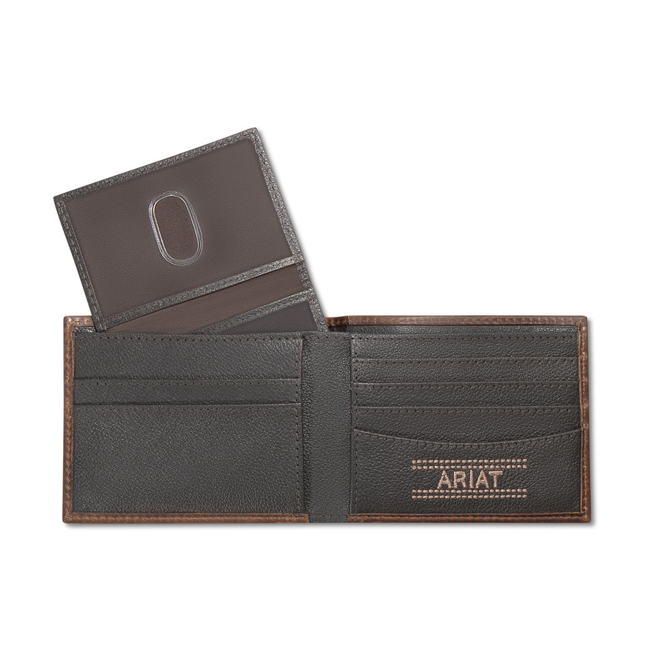 Ariat Bifold Patch Brown Wallet A3566502