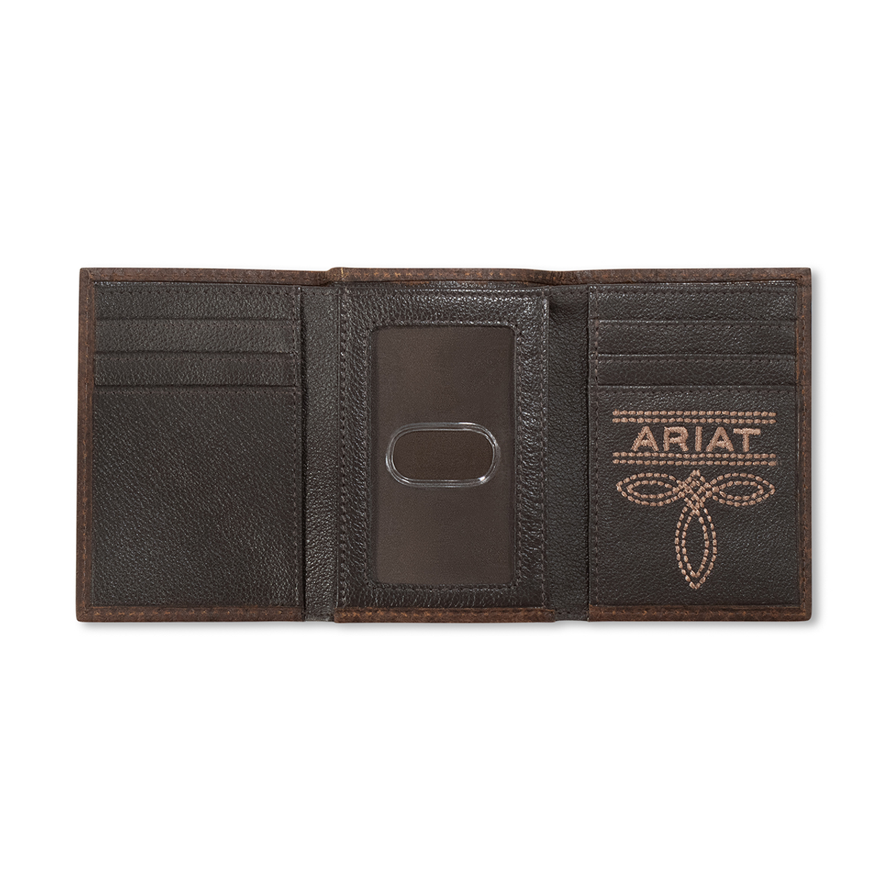 Ariat Trifold Bug Stitch Brown  Wallet  A3563402