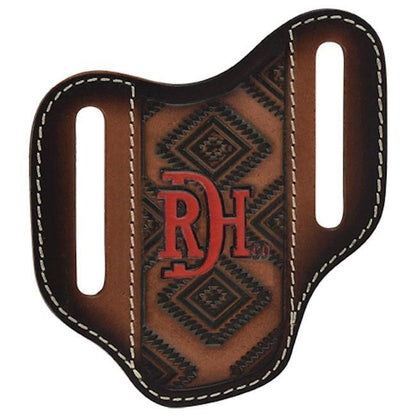 Red Dirt Hat Co Knife Sheath Leather Logo Brown