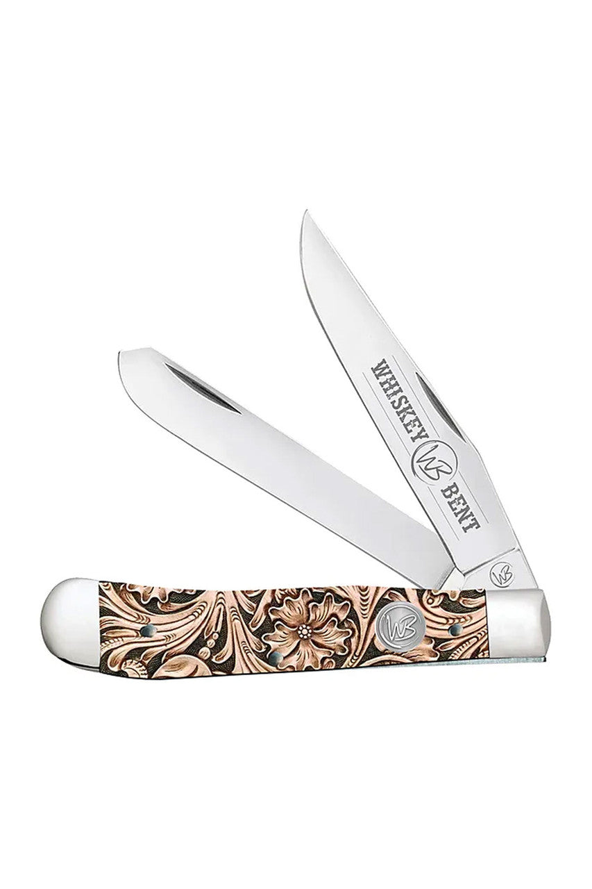 WHISKEY RANCH FLORAL TOOL TRAPPER KNIFE - WB11-06