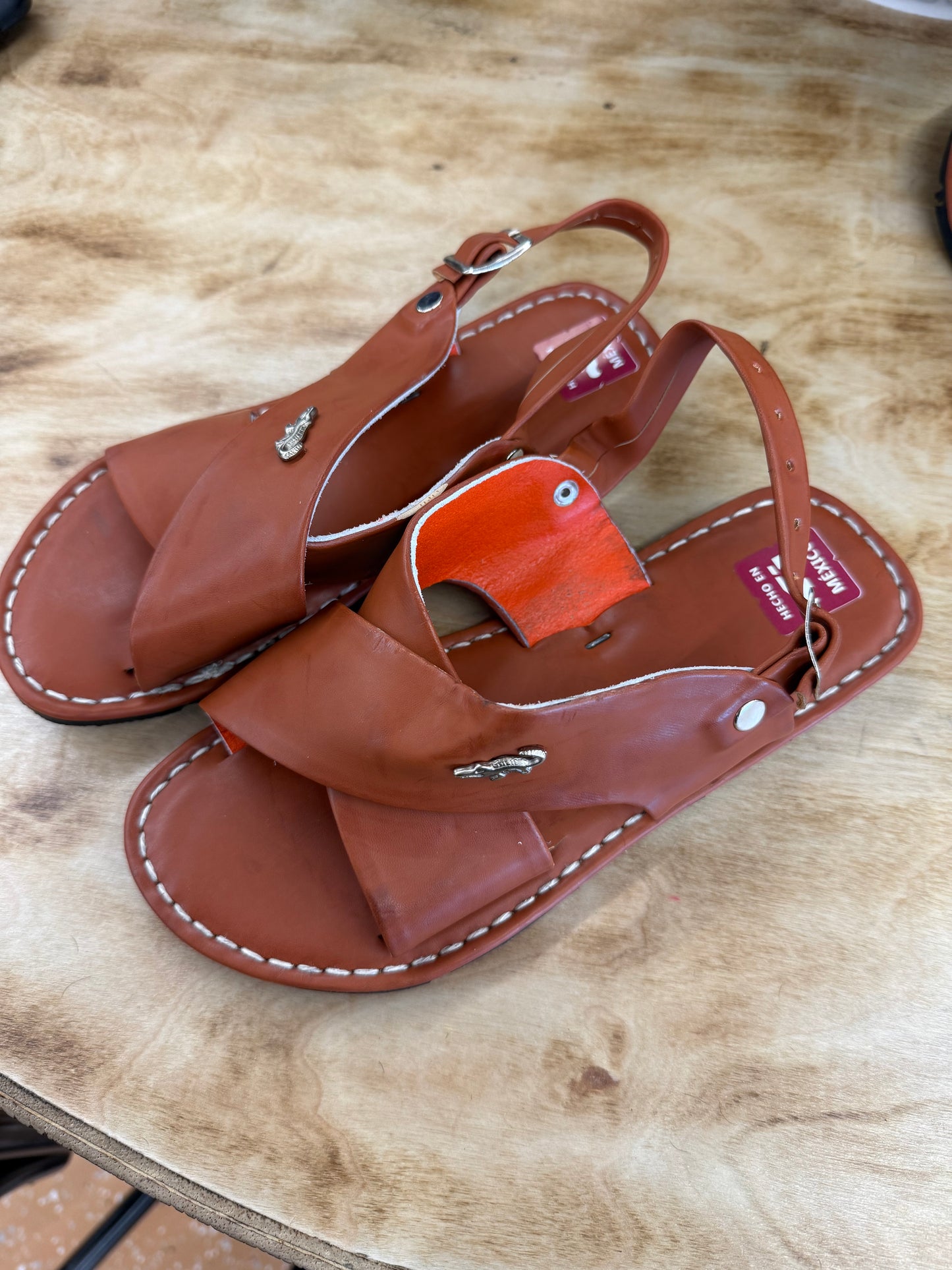 Mexican Men’s Leather Brown 2 Strap Sandals