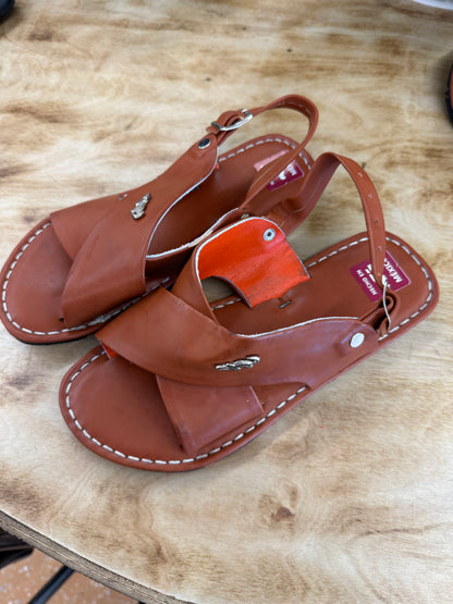 Mexican Men’s Leather Brown 2 Strap Sandals