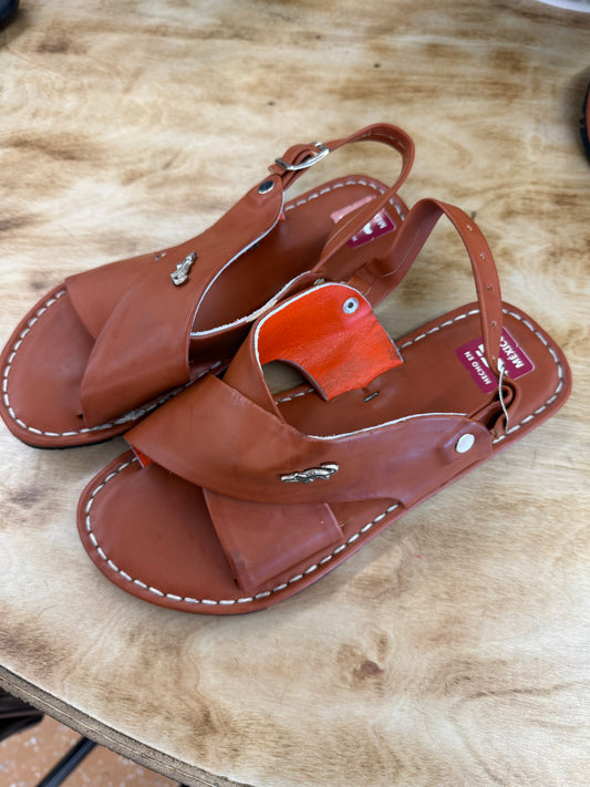 Mexican Men’s Leather Brown 2 Strap Sandals