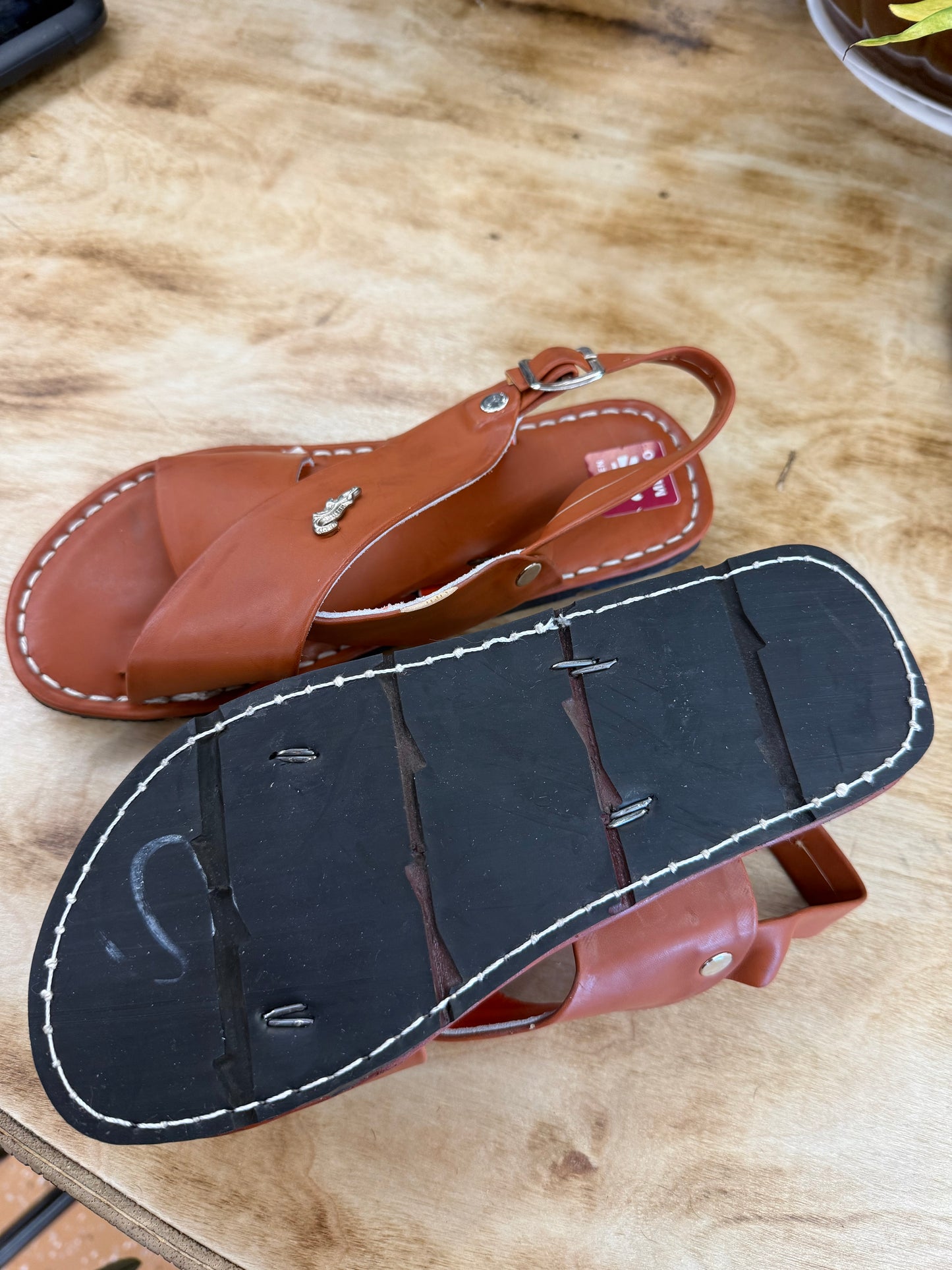 Mexican Men’s Leather Brown 2 Strap Sandals