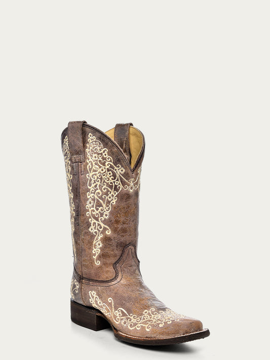 Corral Women’s Brown Crater Embroidered
