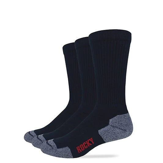 Rocky Cotton Comfort Crew Socks, 3 pk., 3/72917