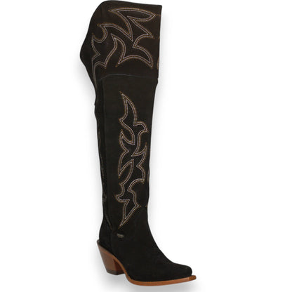 Reyme Women’s Boots 857 Gamuza Negro Cuero