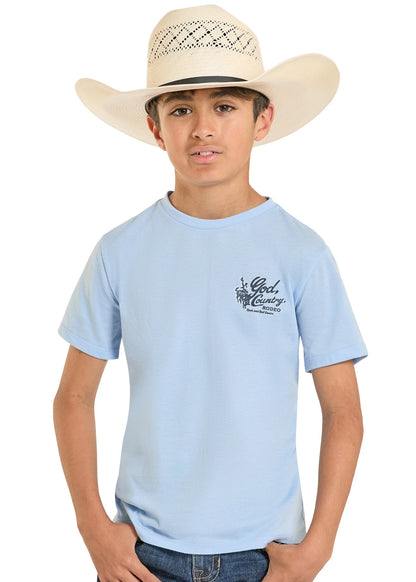 Rock&Roll Boys God, Country, Rodeo Graphic T-Shirt BB21T08598