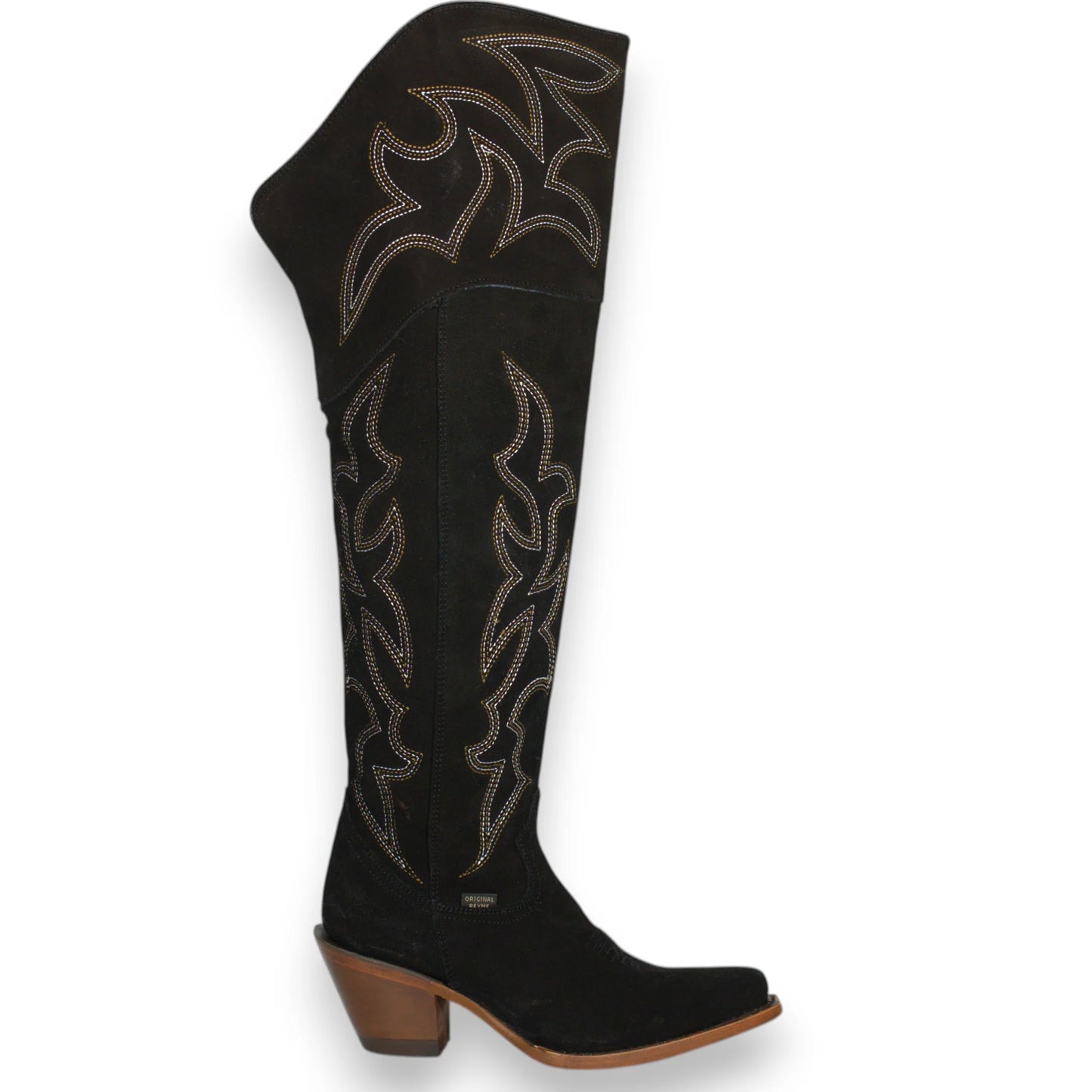 Reyme Women’s Boots 857 Gamuza Negro Cuero