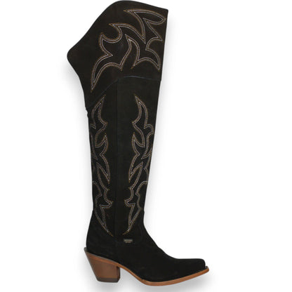 Reyme Women’s Boots 857 Gamuza Negro Cuero