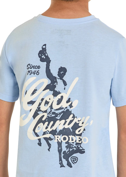 Rock&Roll Boys God, Country, Rodeo Graphic T-Shirt BB21T08598