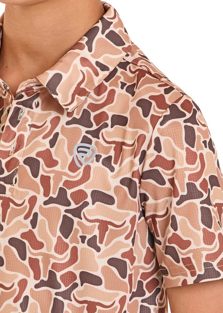 Rock&Roll Boys Skull Camo Polo BB51T08354