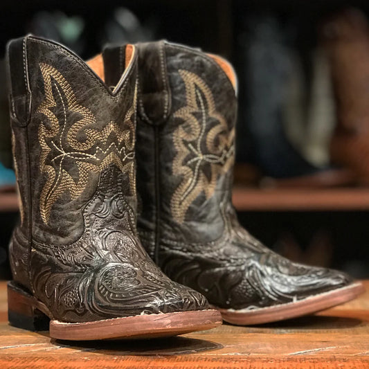 Tanner Mark Hand Tooled Print Western Boot TMK205041