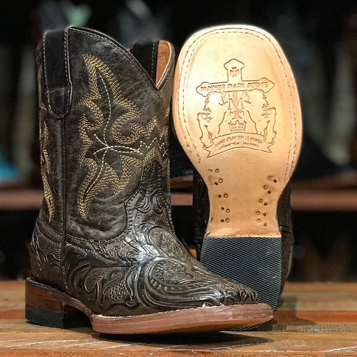 Tanner Mark Hand Tooled Print Western Boot TMK205041