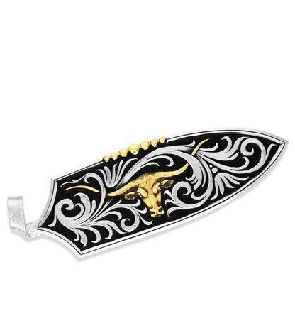 Montana Longhorn Cattle Drive Hat Feather