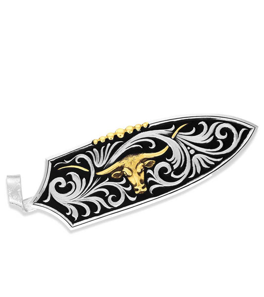 Montana Longhorn Cattle Drive Hat Feather