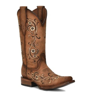 Women's Corral Western Boot Sand Floral