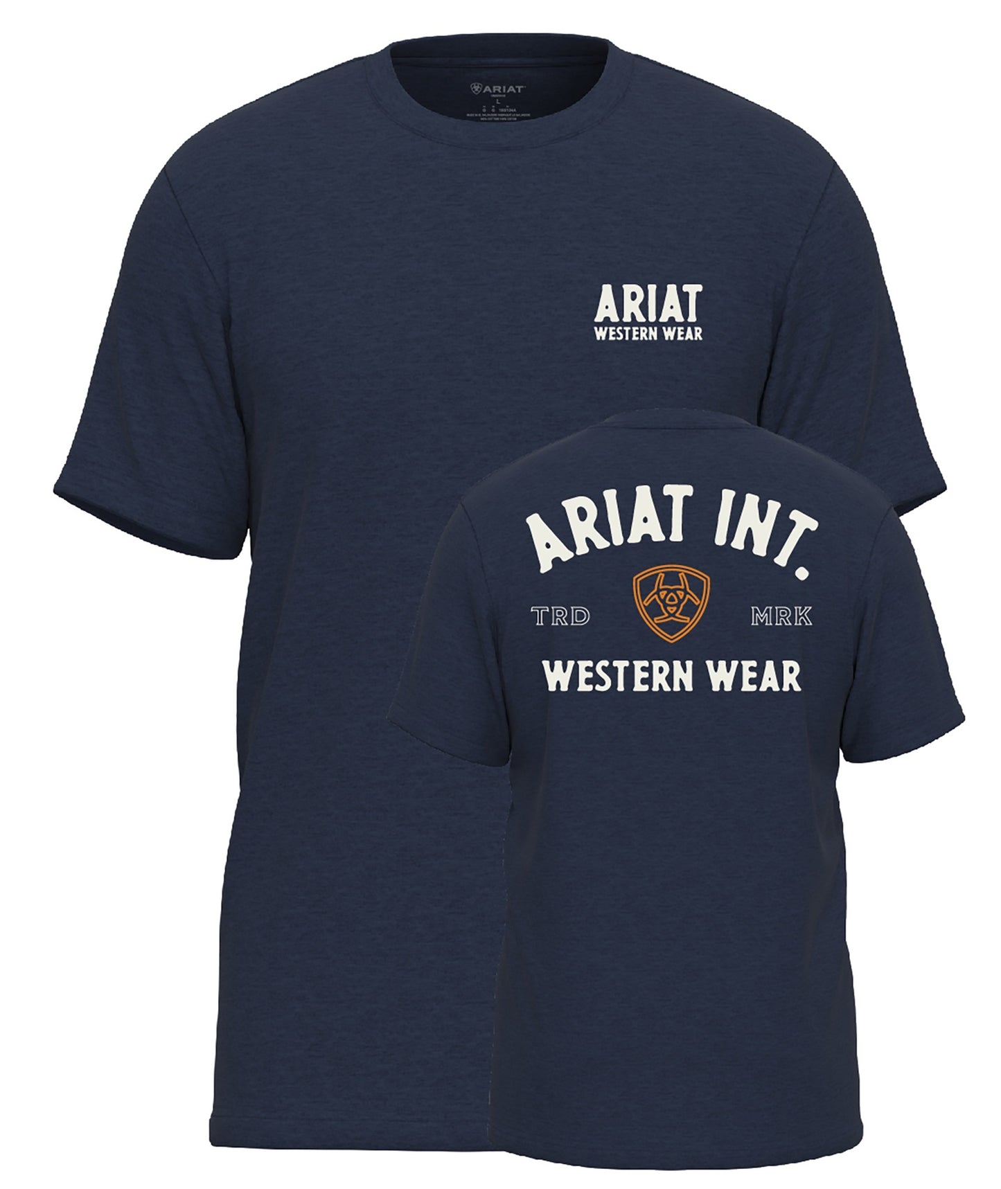 Ariat Men's SS T-Shirt Outline Shop Navy