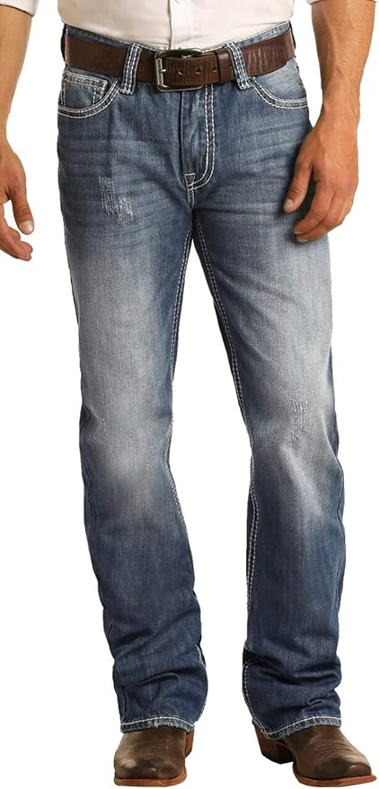 Rock&Roll Double Barrel Relaxed Straight Leg Jeans m0s1612