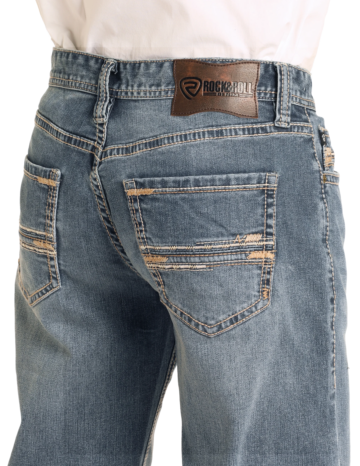 Rock&Roll Double Barrel Relaxed Fit Straight Boot Jeans bm0sd04814