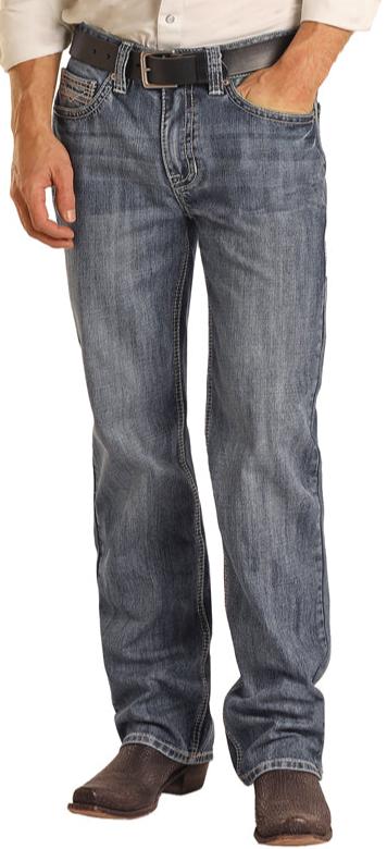 Rock&Roll Double Barrel Relaxed Straight Fit Jeans rrmd0sr0l4