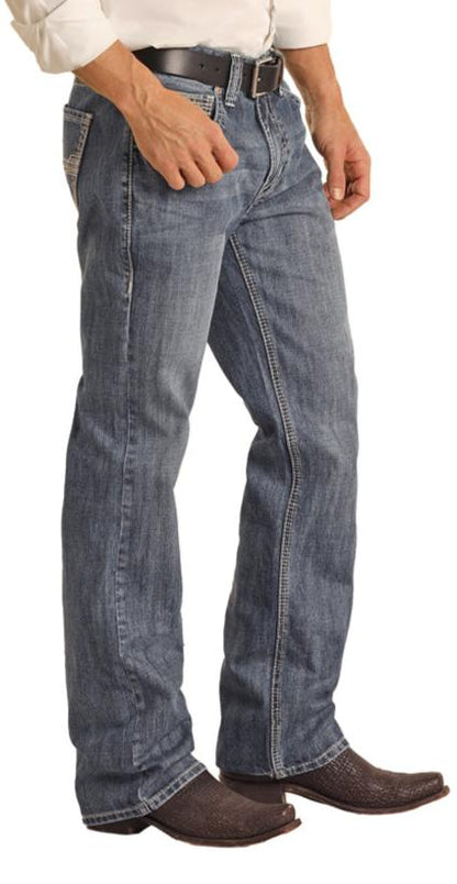 Rock&Roll Double Barrel Relaxed Straight Fit Jeans rrmd0sr0l4