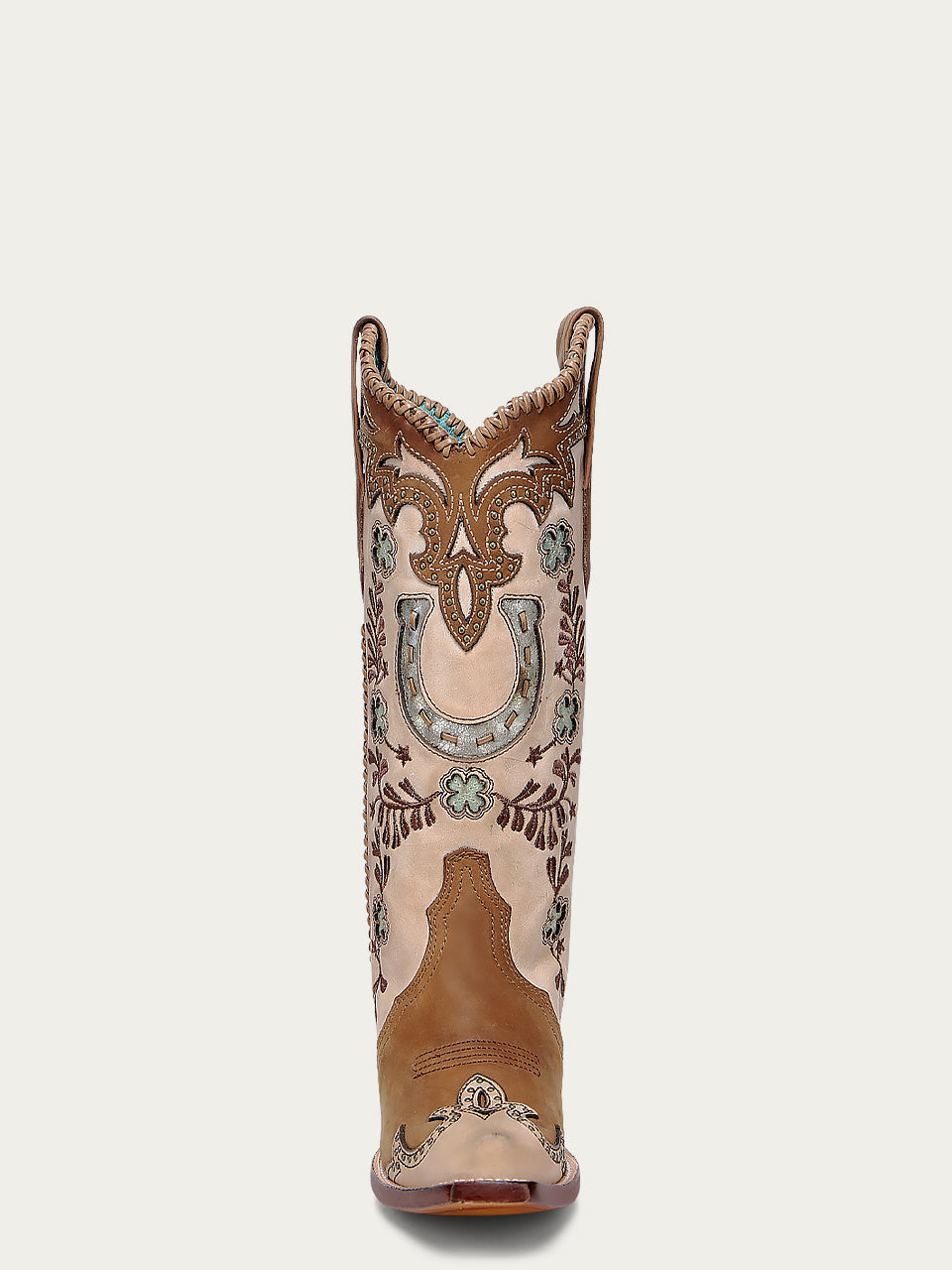 Corral Women's Boots Honey Horseshoe Overlay & Embroidery A4863