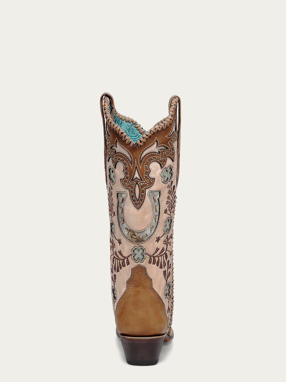 Corral Women's Boots Honey Horseshoe Overlay & Embroidery A4863